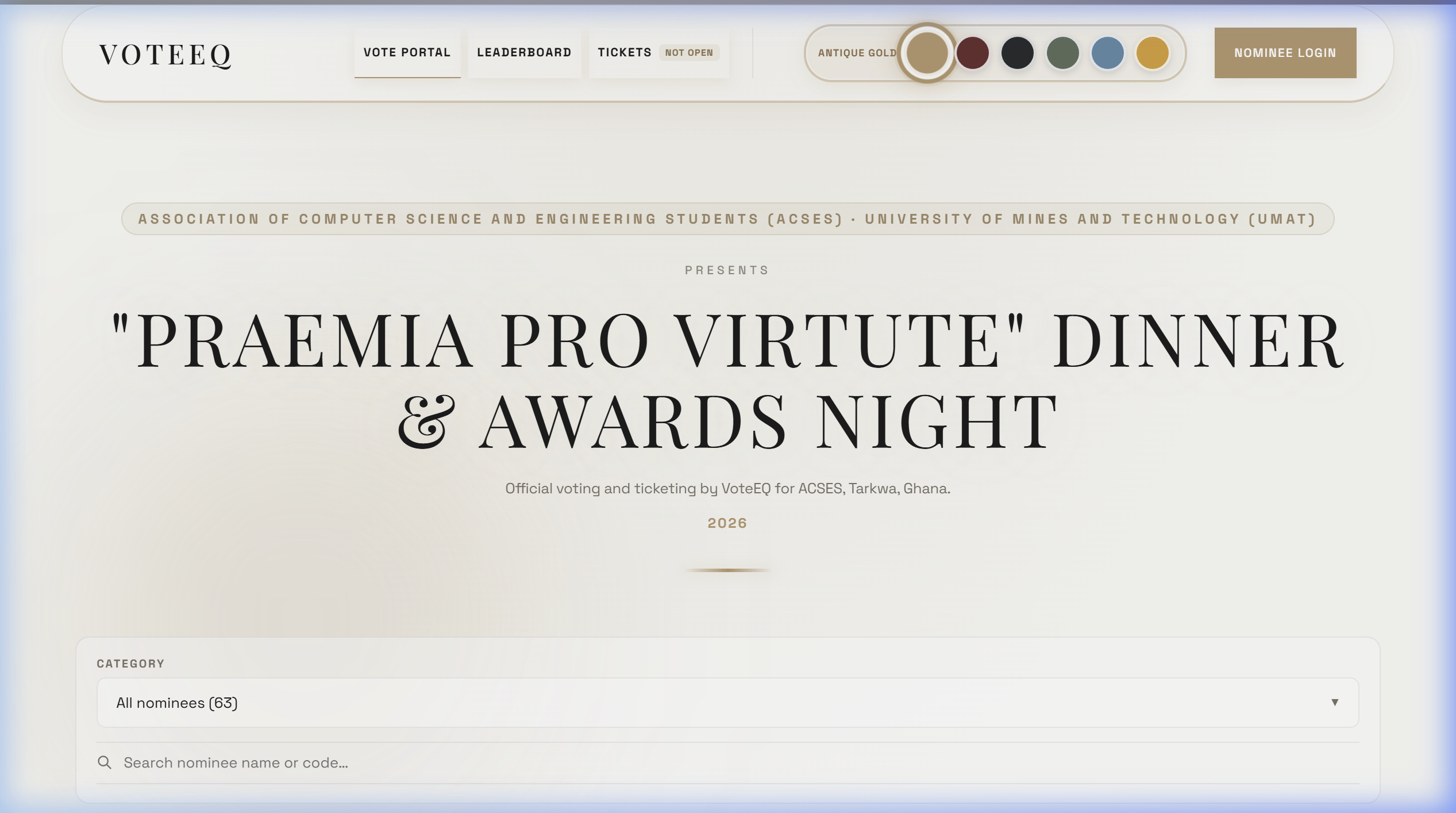 VoteEQ screenshot